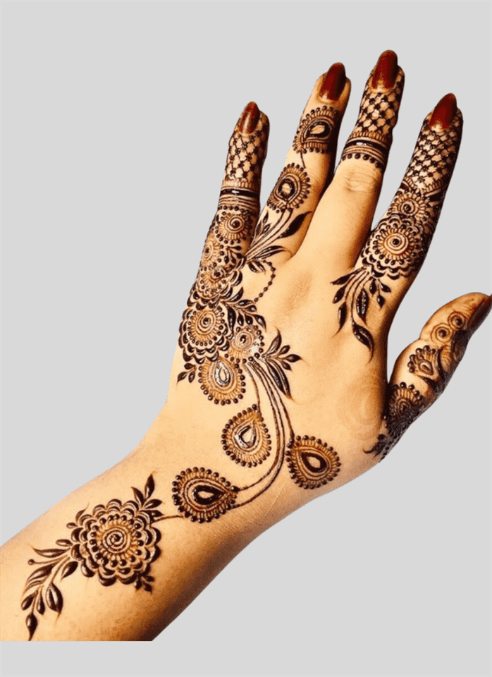 Delightful Albania Henna Design