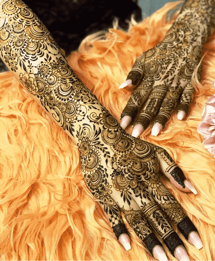 Refined Allahabad Henna Design