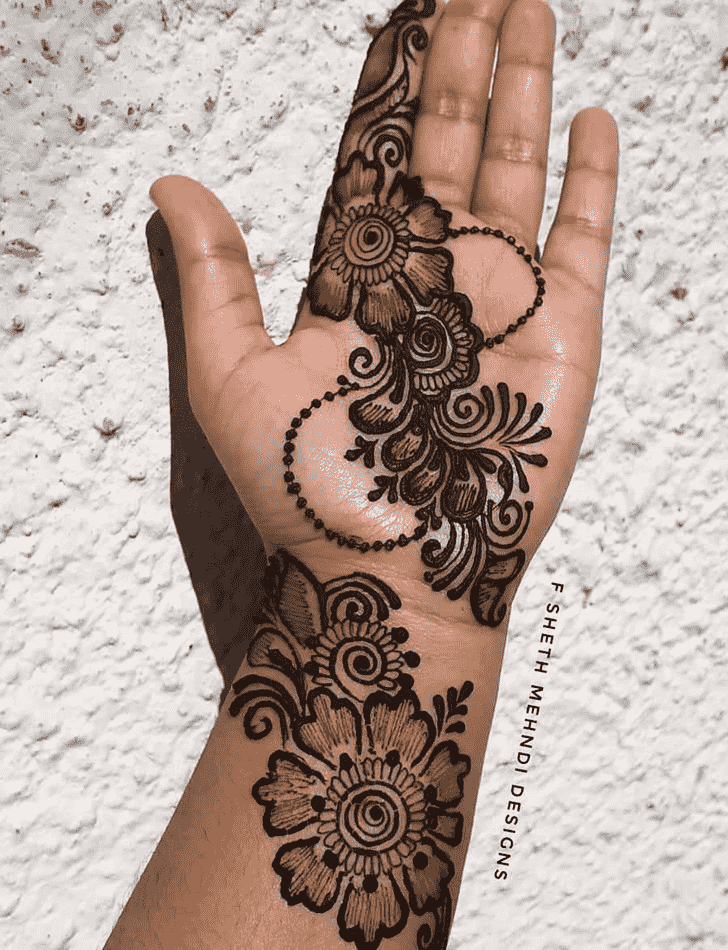 Slightly Allahabad Henna Design