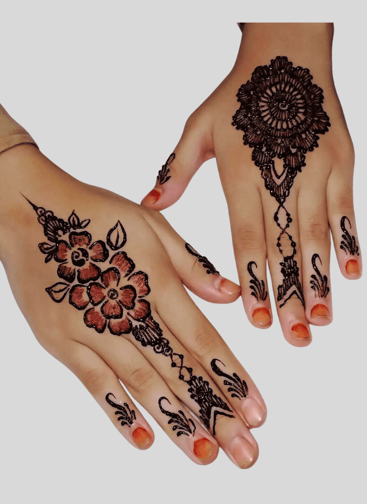 Arm Amavasya Henna Design