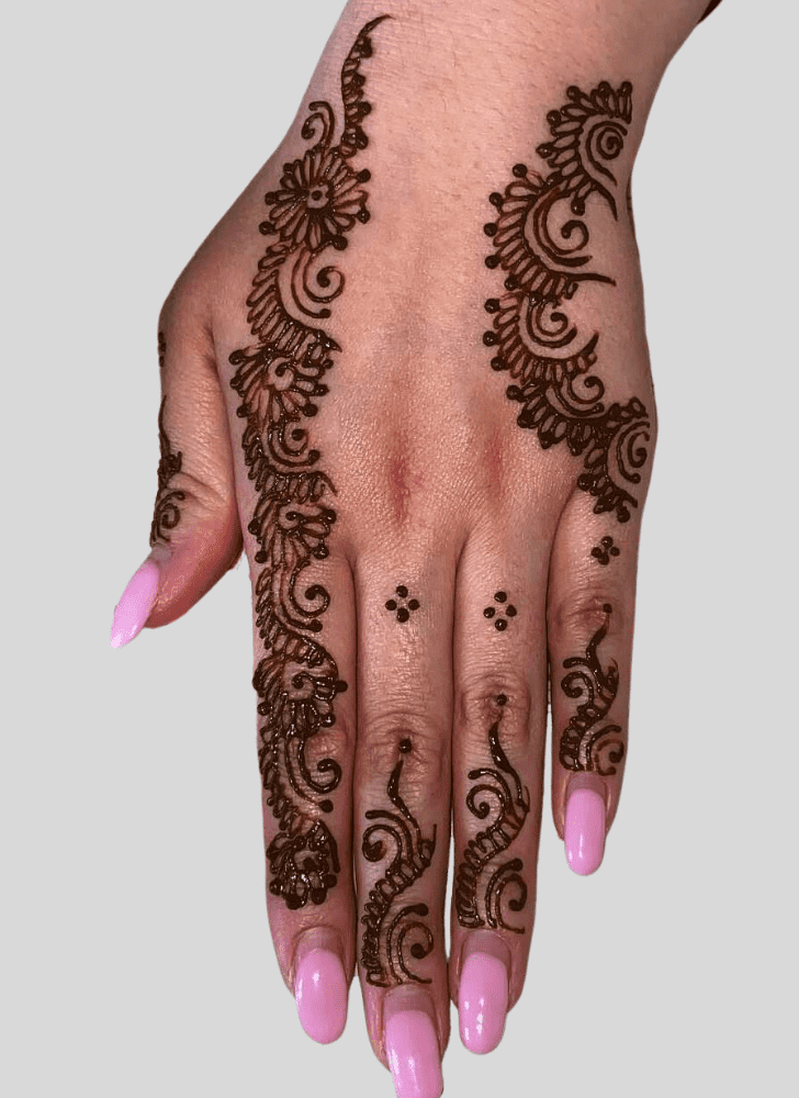 Lovely Amavasya Mehndi Design