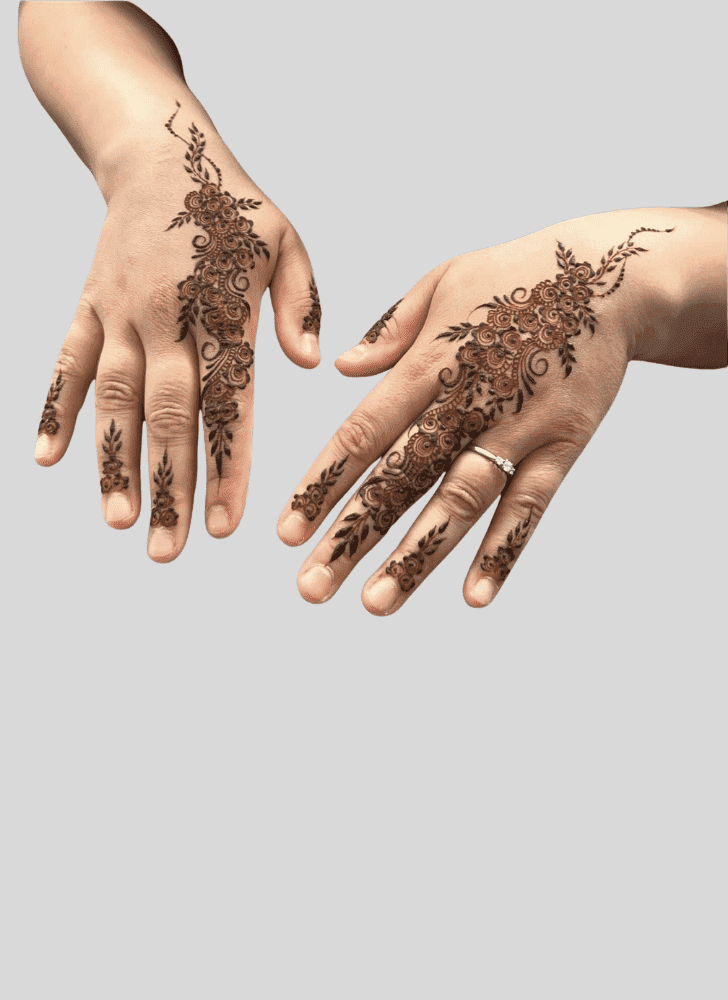 Elegant Artistic Henna Design