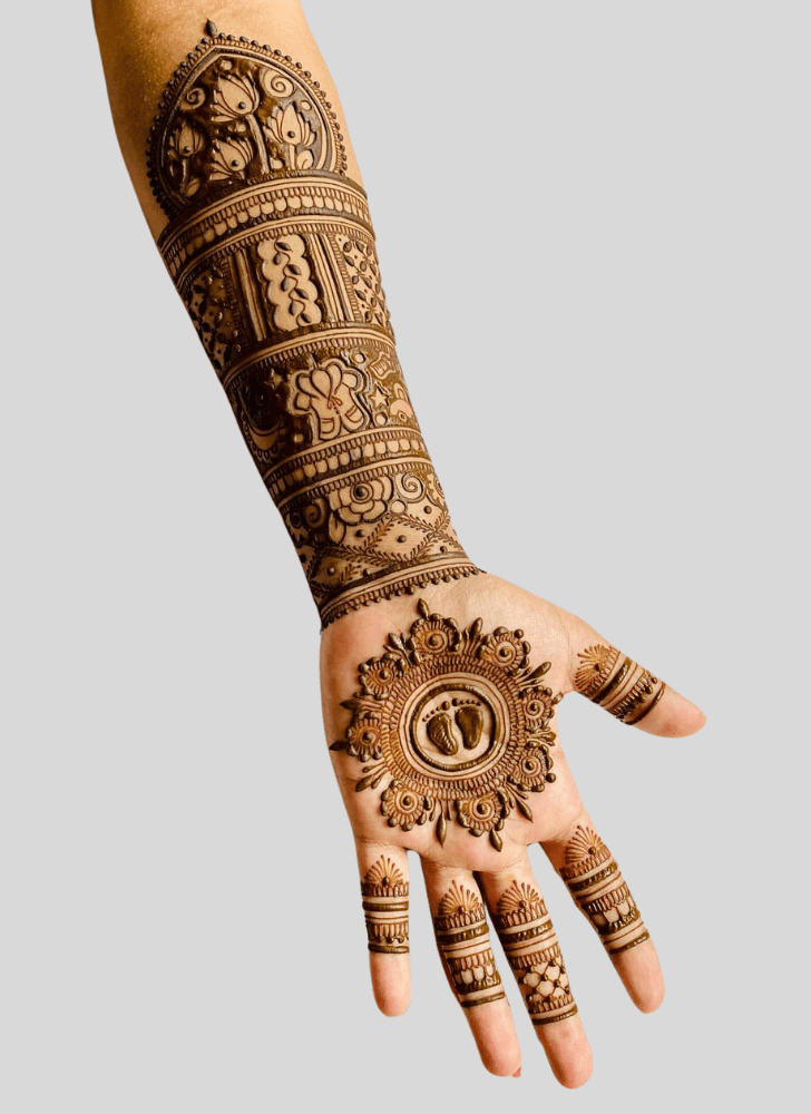 Fascinating Baby Shower Henna Design