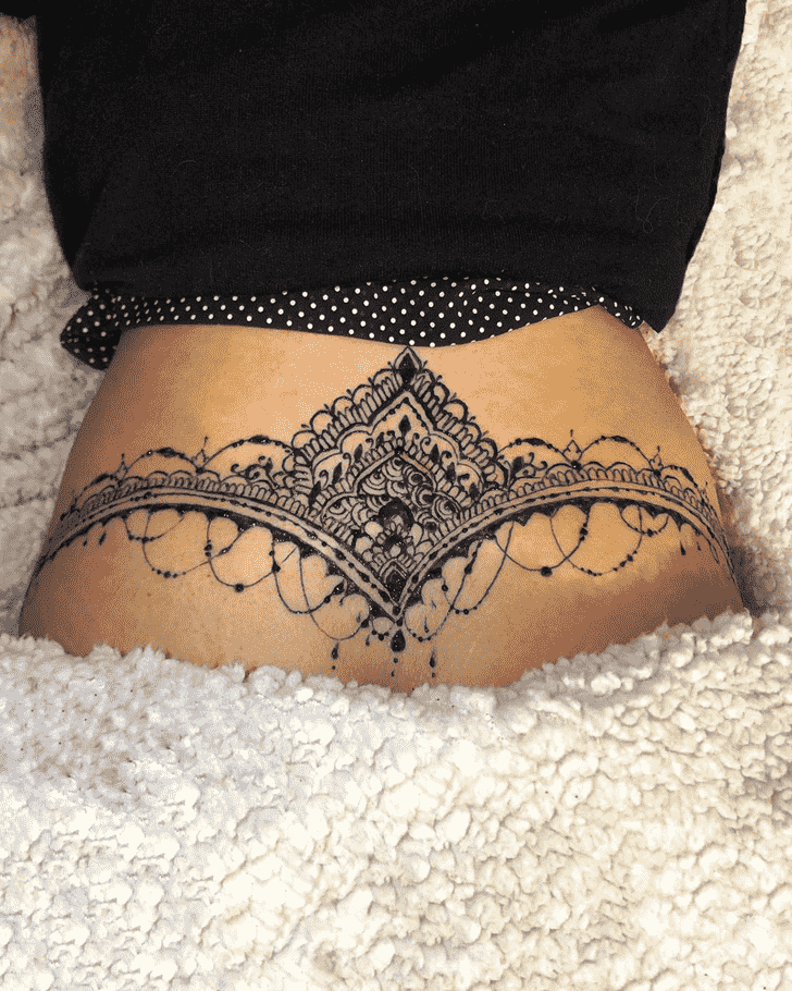 Superb Back Henna design