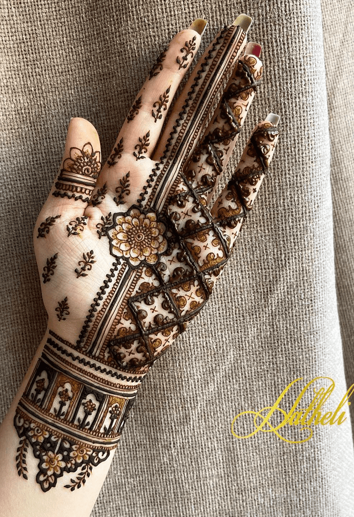 Lovely Bamyan Mehndi Design