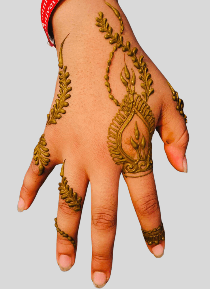 Alluring Banarasi Henna Design