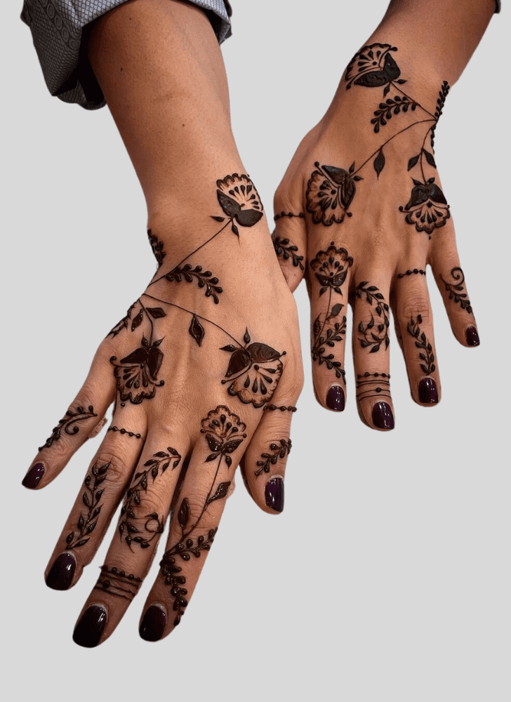 Beauteous Banarasi Henna Design