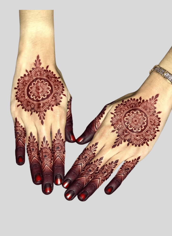 Dazzling Banarasi Henna Design