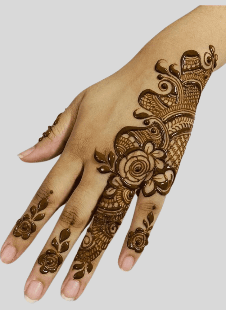 Elegant Banarasi Henna Design