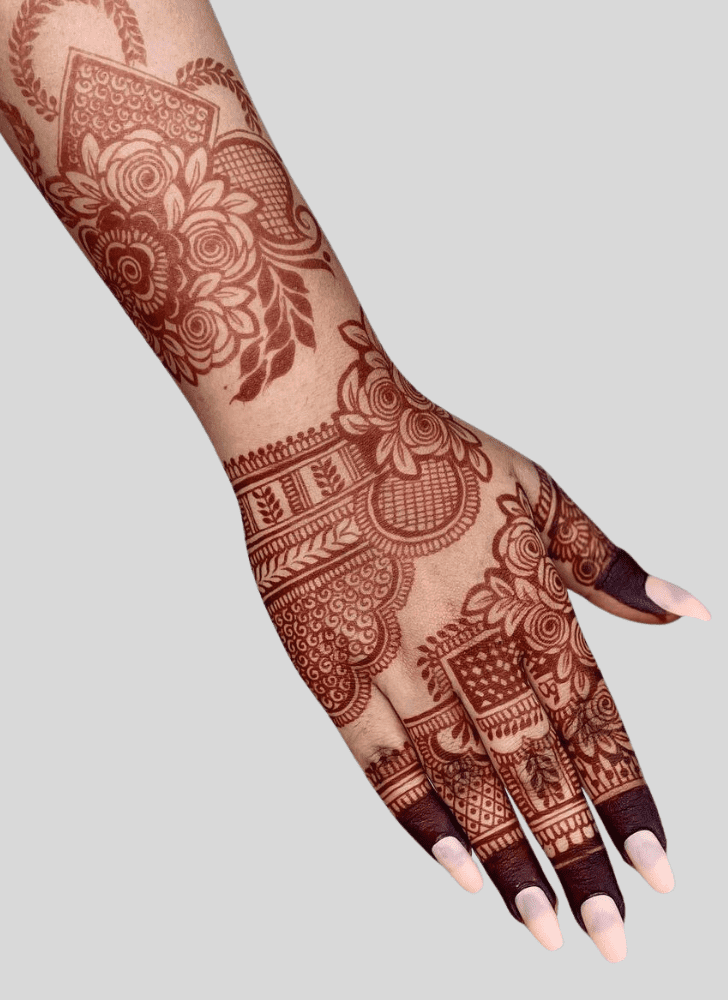 Fascinating Banarasi Henna Design