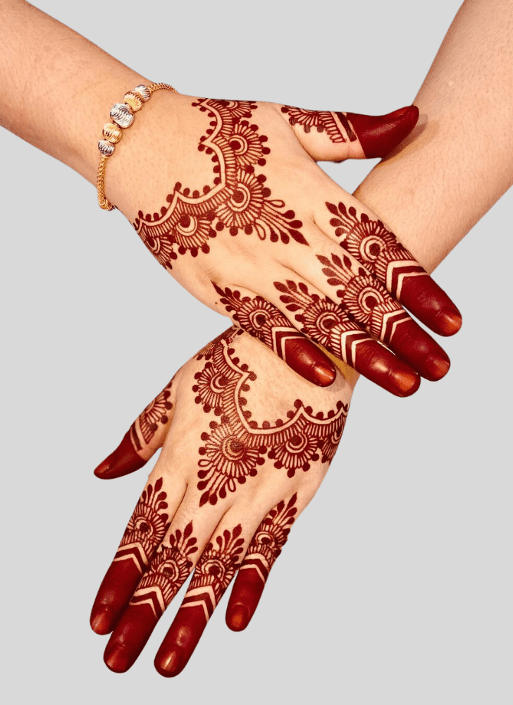 Fine Banarasi Henna Design