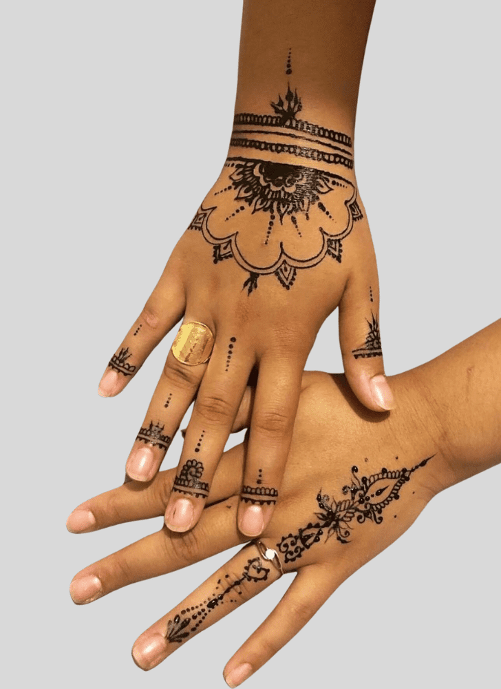 Splendid Banarasi Henna Design