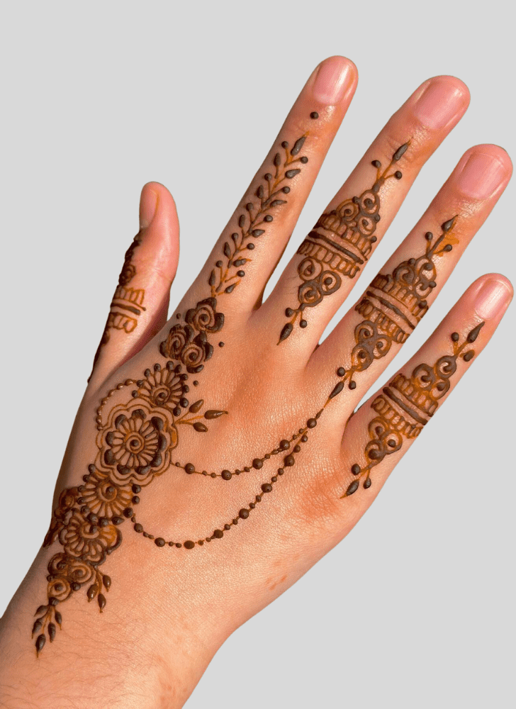 Dazzling Basant Panchami Henna Design