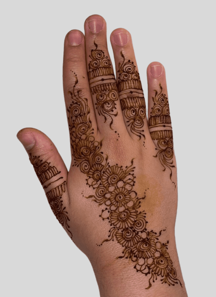 Enthralling Basant Panchami Henna Design