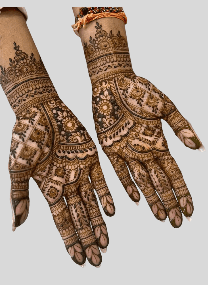 Enticing Basant Panchami Henna Design