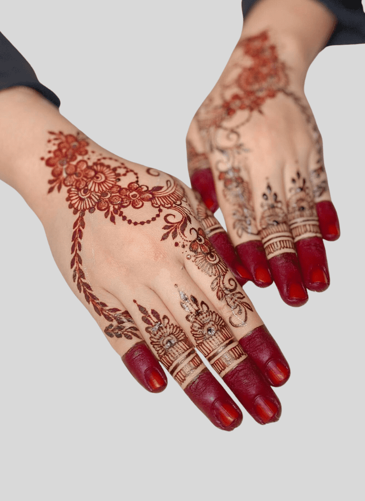Excellent Basant Panchami Henna Design