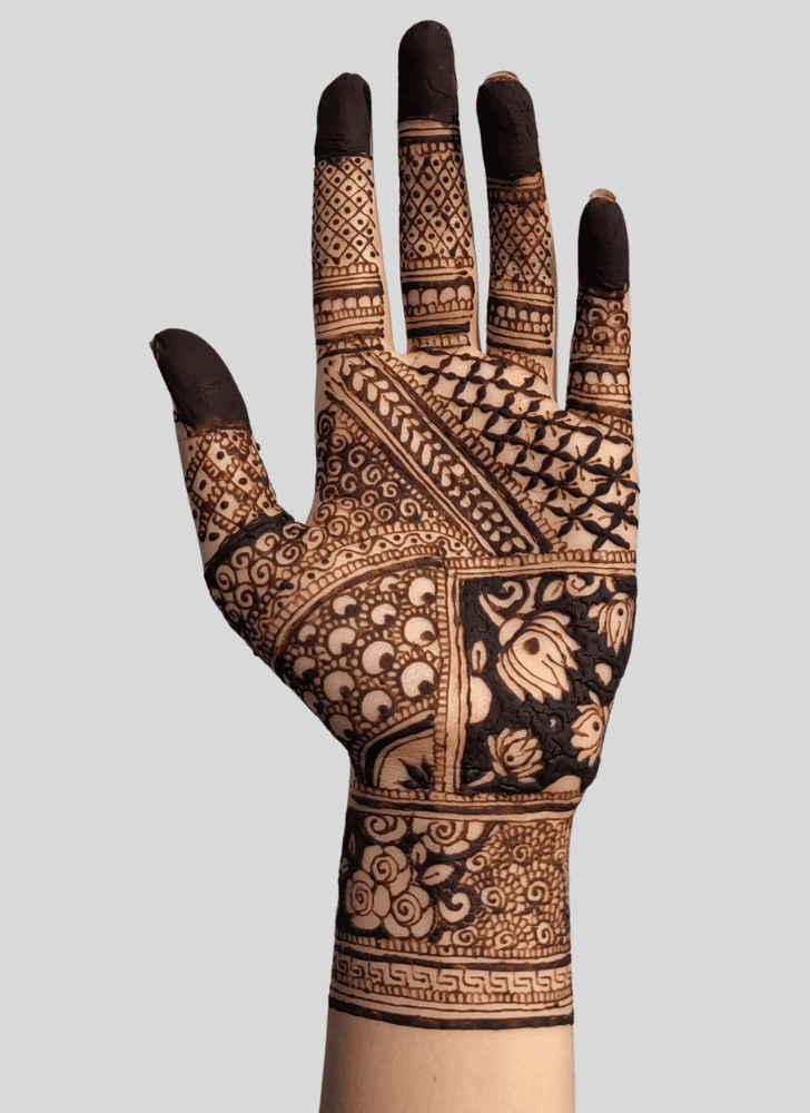 Exquisite Basant Panchami Henna Design