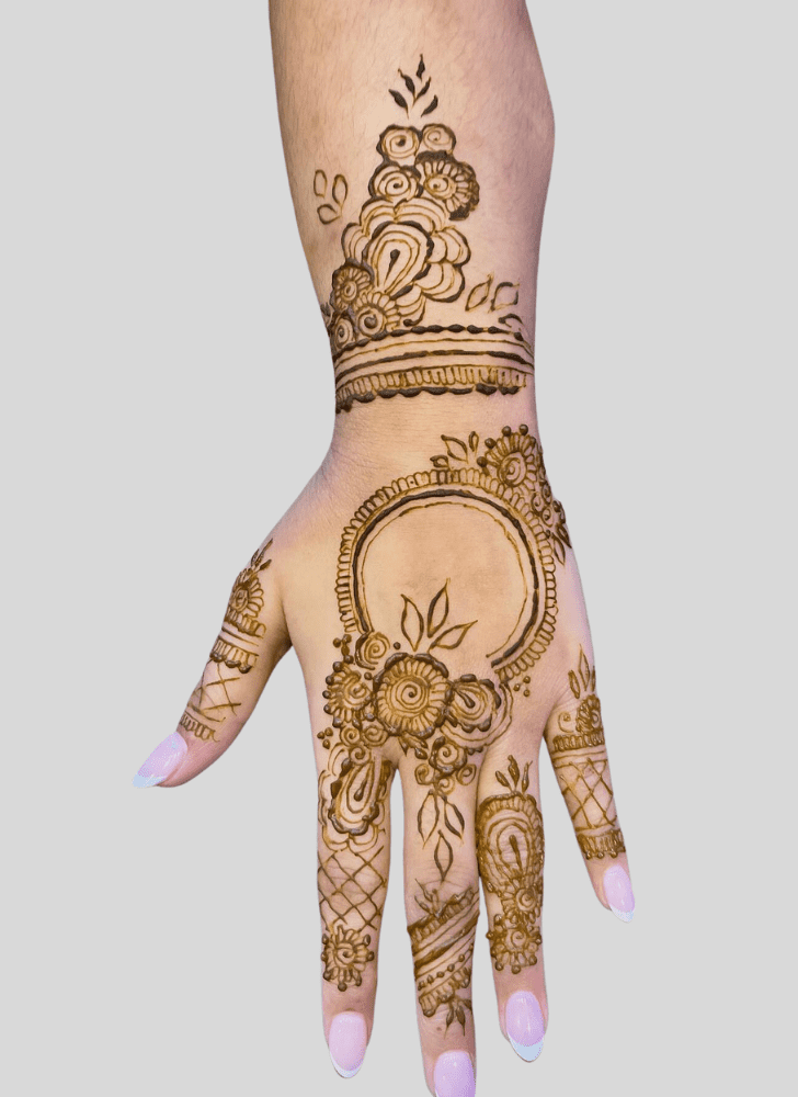 Fair Basant Panchami Henna Design