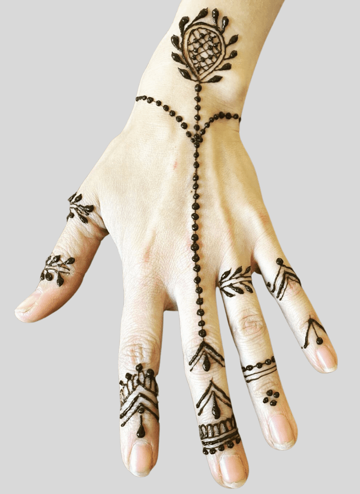 Fascinating Basant Panchami Henna Design