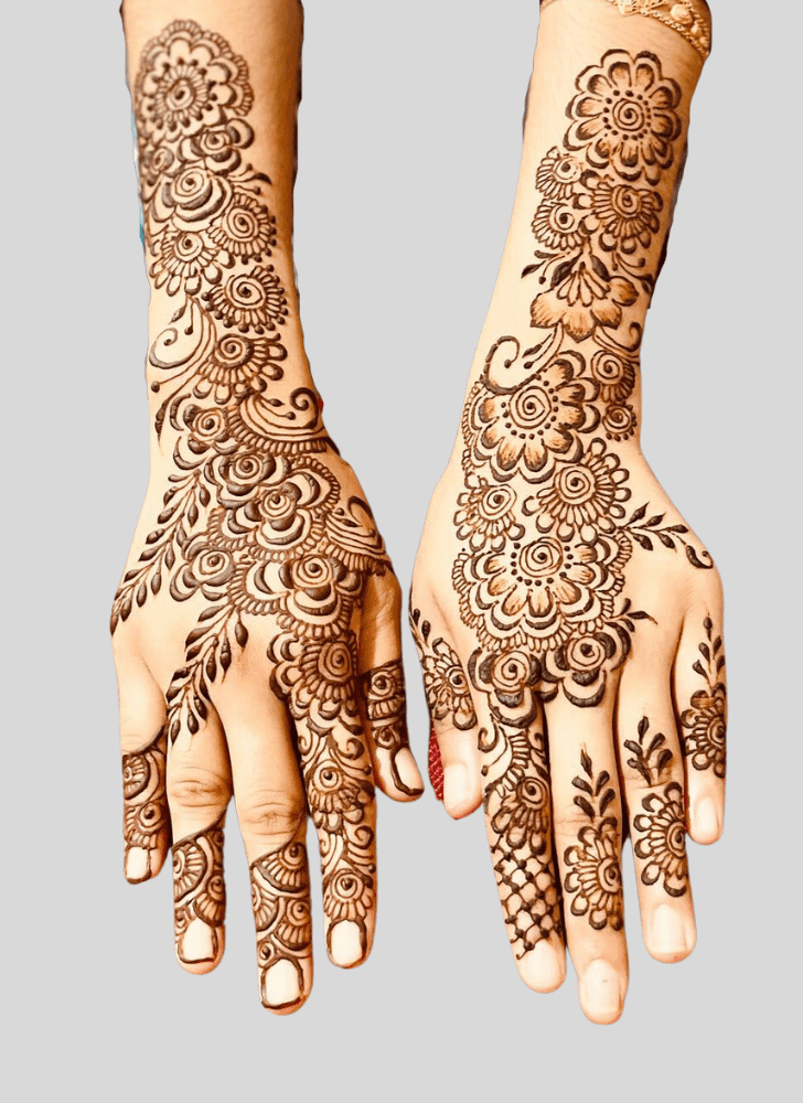 Radiant Basant Panchami Henna Design