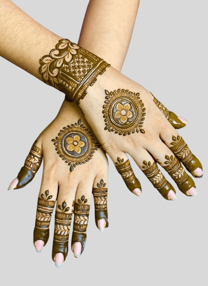 Stunning Basant Panchami Henna Design