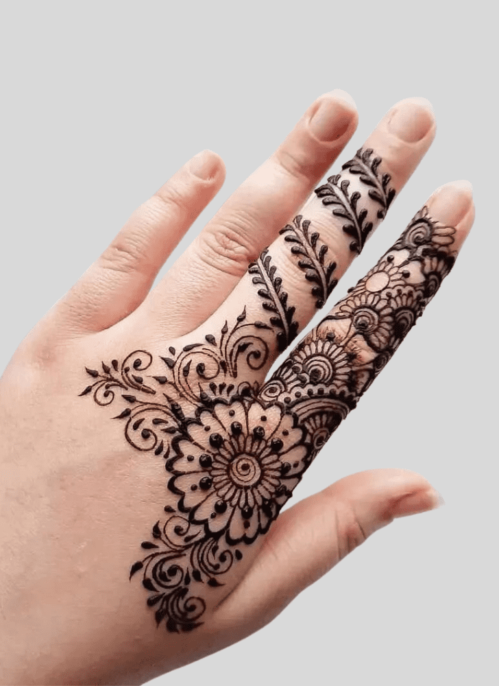 Superb Basant Panchami Henna Design