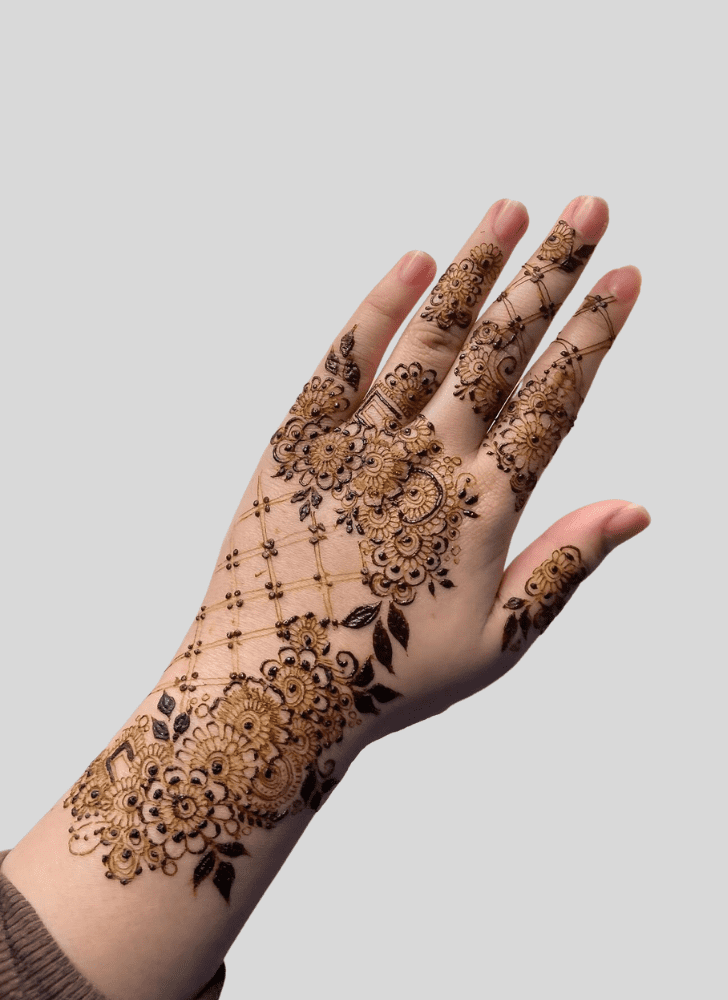 Wonderful Basant Panchami Mehndi Design