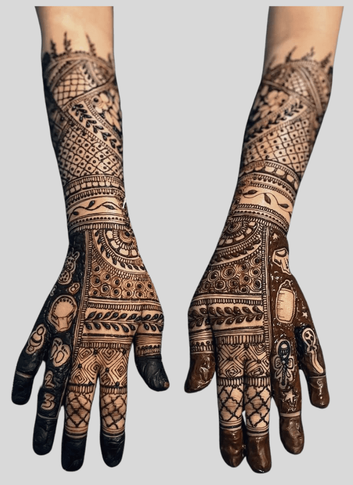 Appealing Beach Henna Design