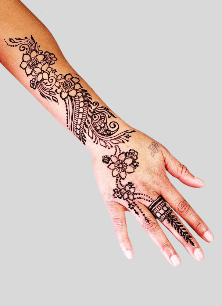 Classy Beach Henna Design