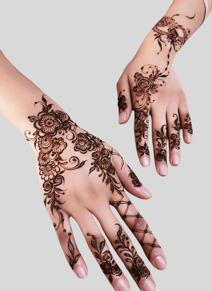 Dazzling Beach Henna Design