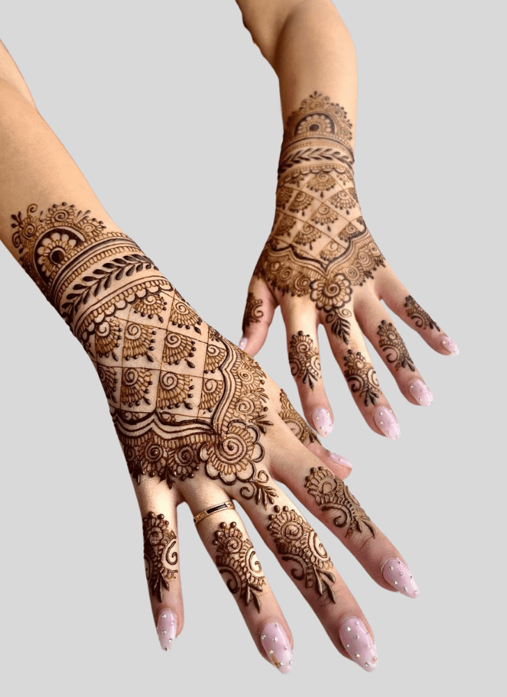 Exquisite Beach Henna Design