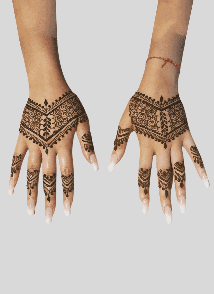 Graceful Beach Henna Design