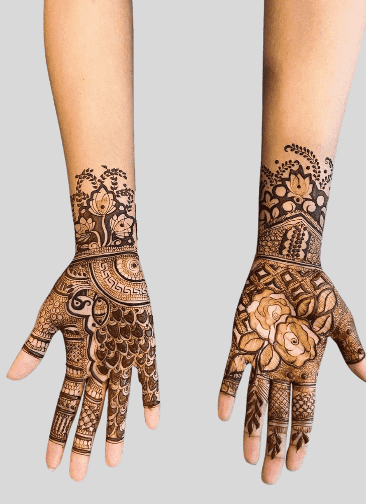 Inviting Beach Henna Design