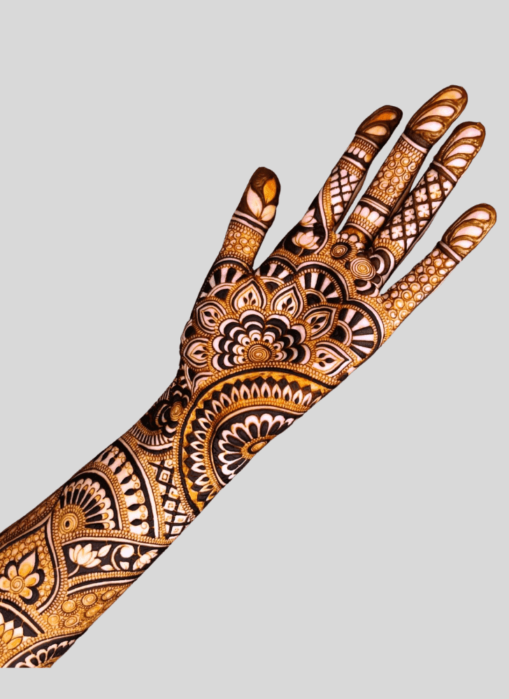 Refined Beach Henna Design