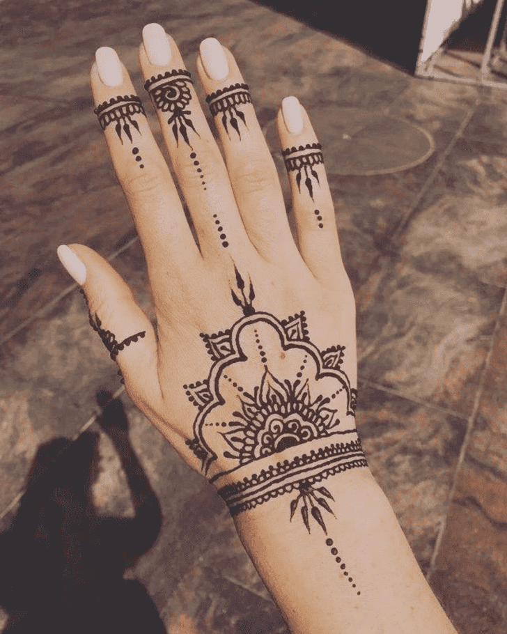 Exquisite Beautiful Easy Henna Design