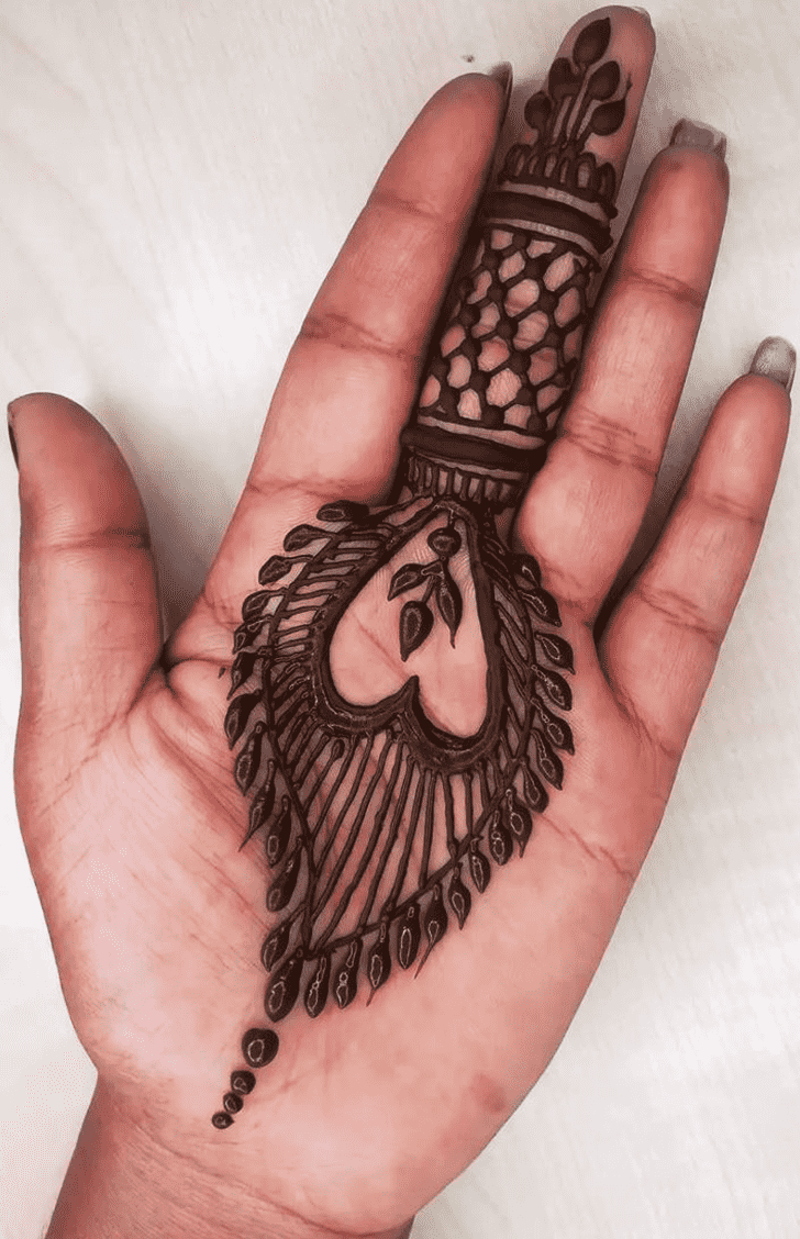 Resplendent Beautiful Easy Henna Design