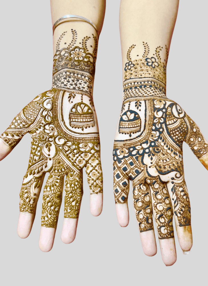 Alluring Bengali Henna Design