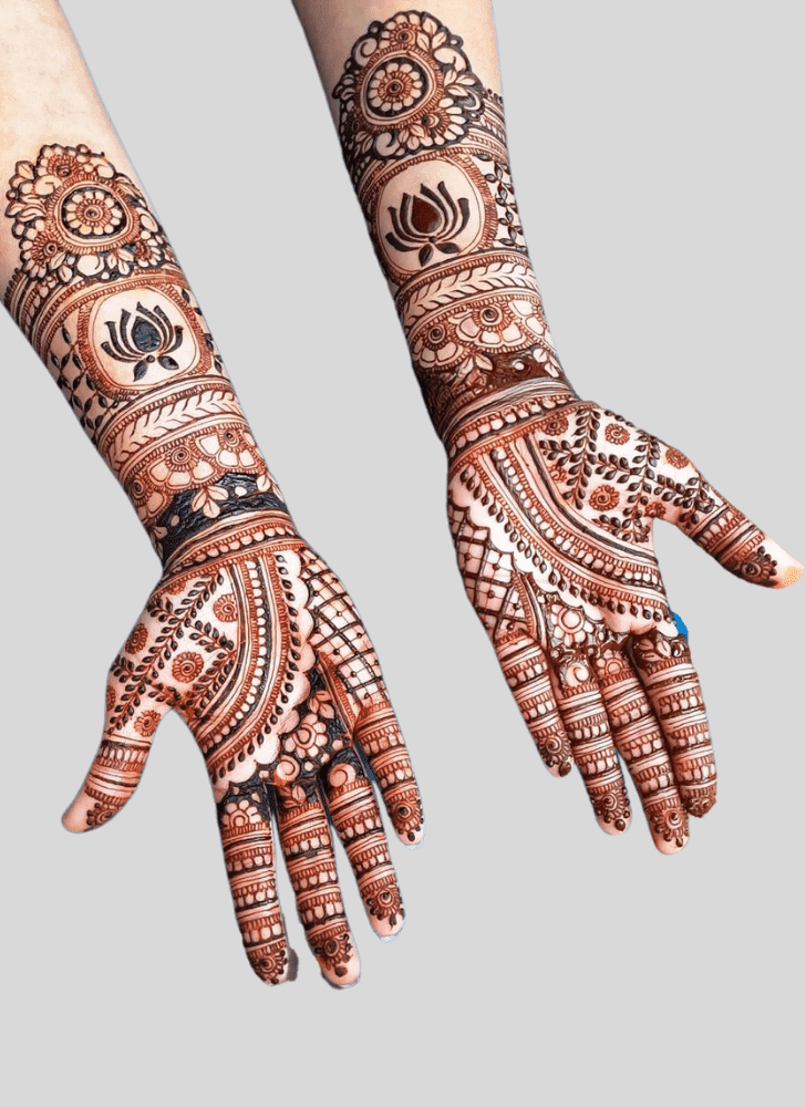 Cute Bengali Henna Design