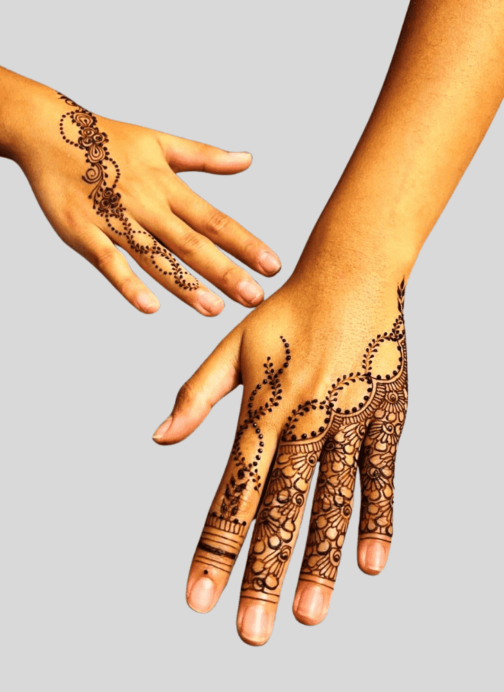 Delicate Bengali Henna Design