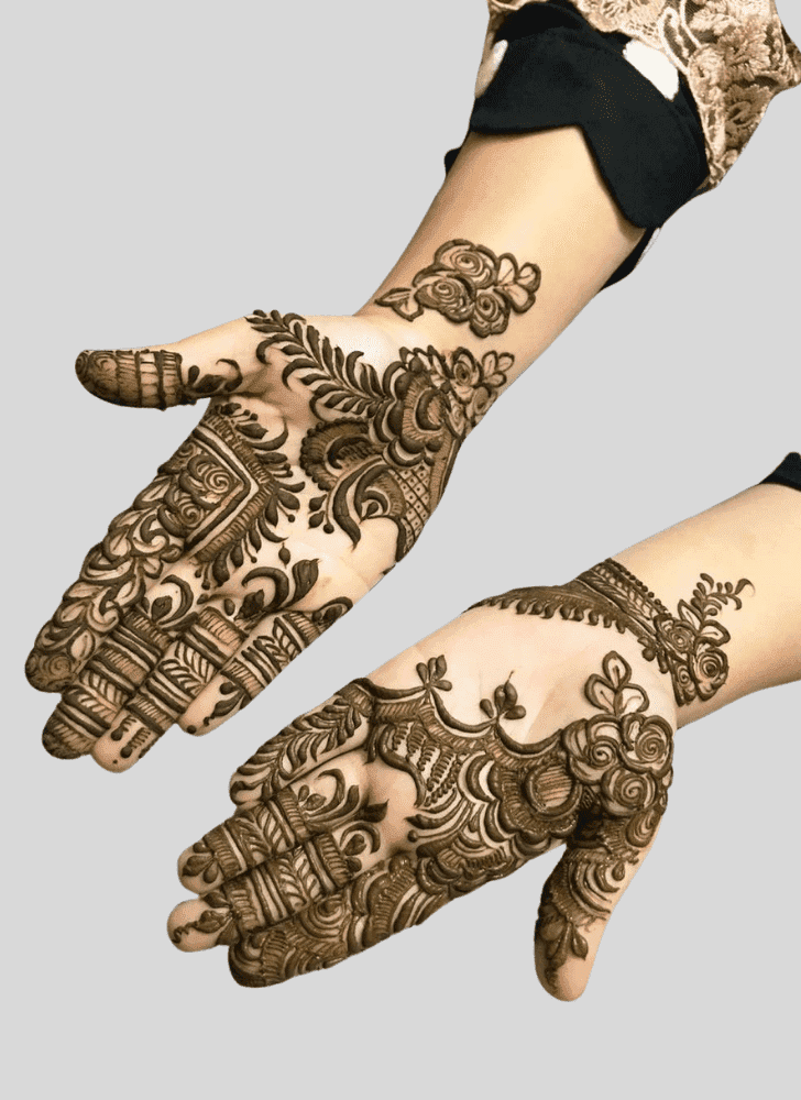 Fine Bengali Henna Design