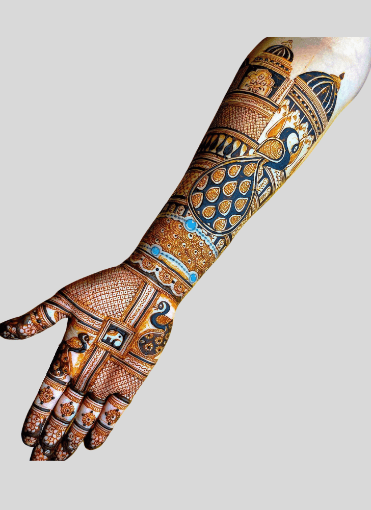 Mesmeric Bengali Henna Design