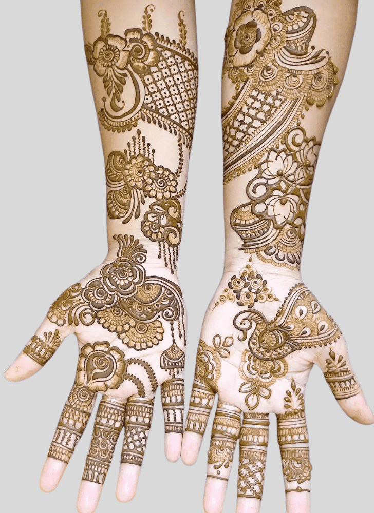 Pleasing Bengali Henna Design