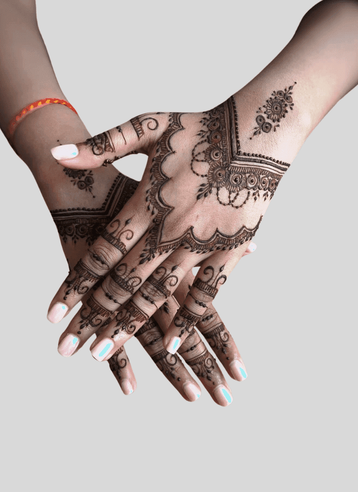 Pretty Bengali Henna Design