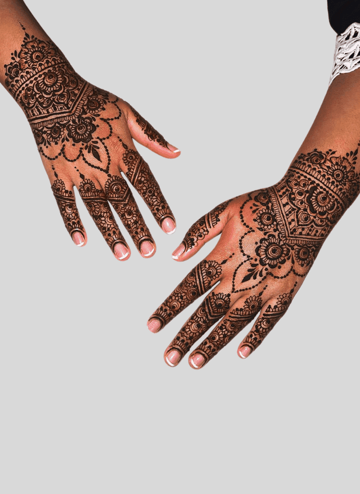 Refined Bengali Henna Design