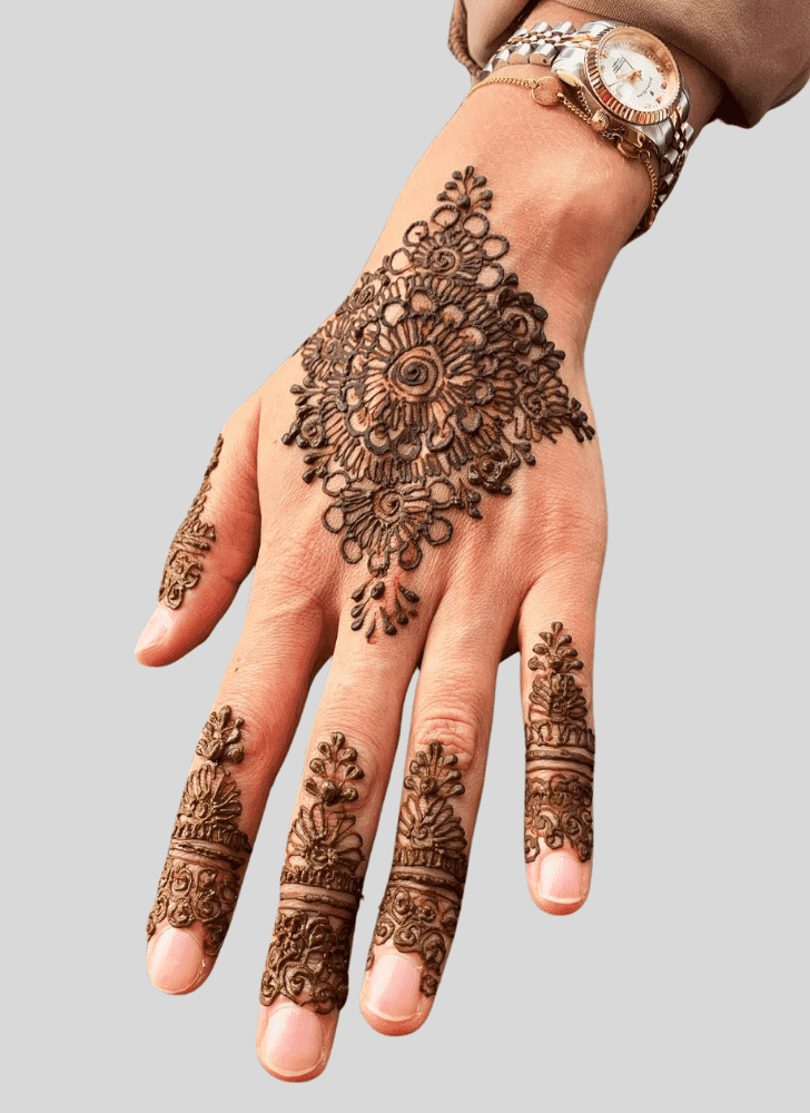 Resplendent Bengali Henna Design