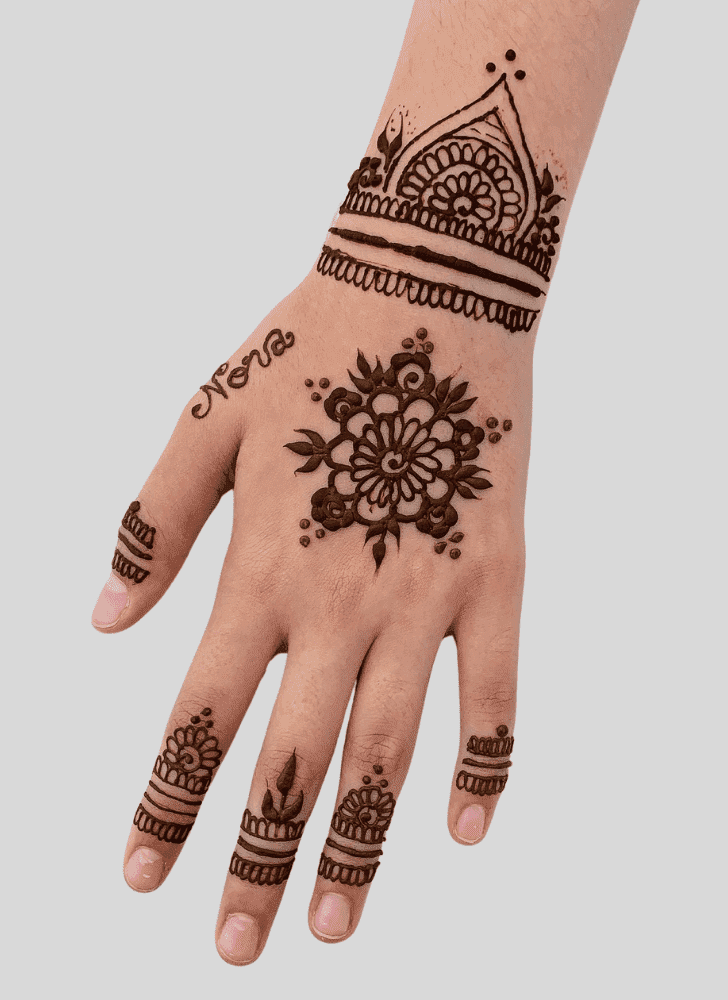 Slightly Bengali Henna Design