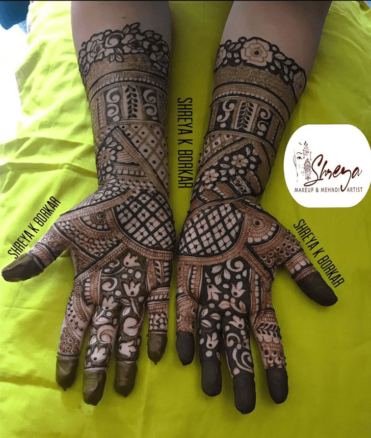 Admirable Bhai Dooj Mehndi Design