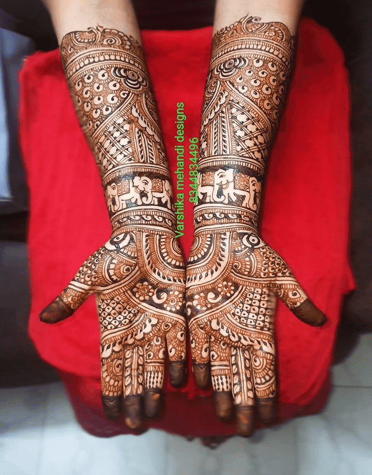 Angelic Bhai Dooj Henna Design