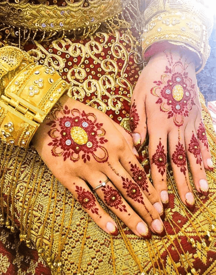 Classy Bhai Dooj Henna Design