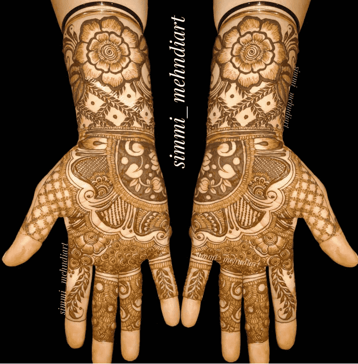 Good Looking Bhopal Henna Design